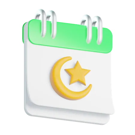 Ramadhan Calendar  3D Icon