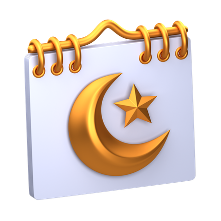 Ramadhan Calendar  3D Icon