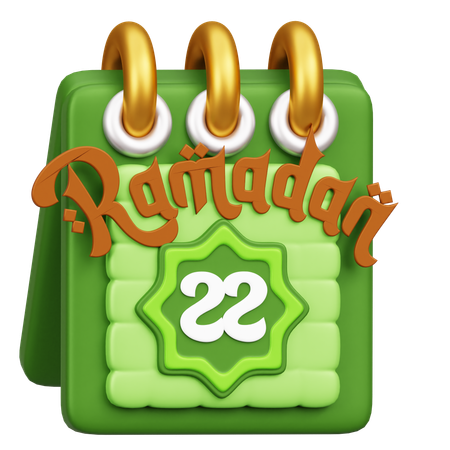Ramadhan Calendar  3D Icon