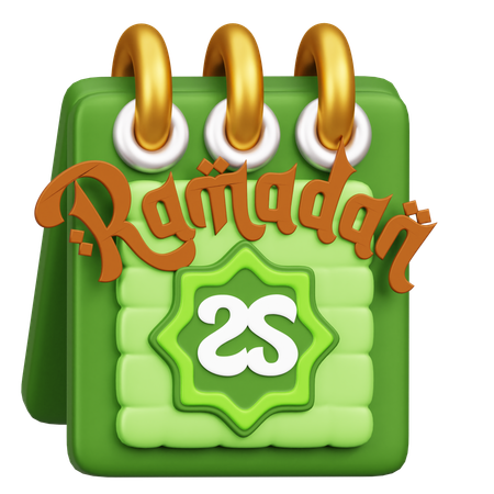 Ramadhan Calendar  3D Icon