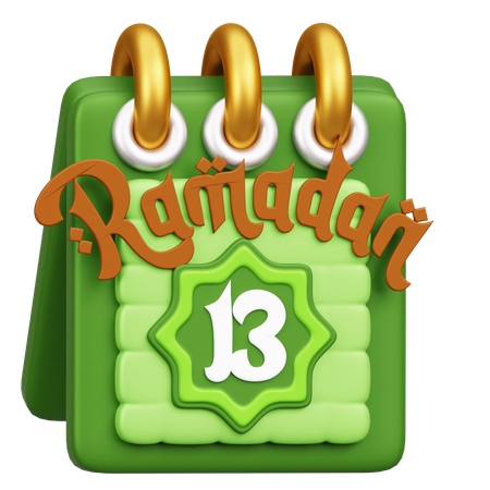 Ramadhan Calendar  3D Icon