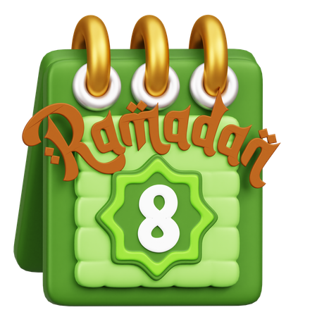 Ramadhan Calendar  3D Icon