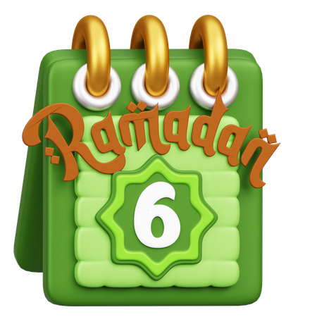 Ramadhan Calendar  3D Icon