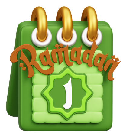 Ramadhan Calendar  3D Icon