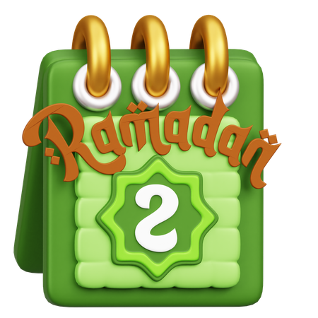 Ramadhan Calendar  3D Icon