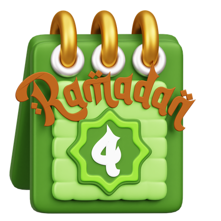 Ramadhan Calendar  3D Icon