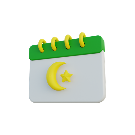 Ramadhan Calendar  3D Icon