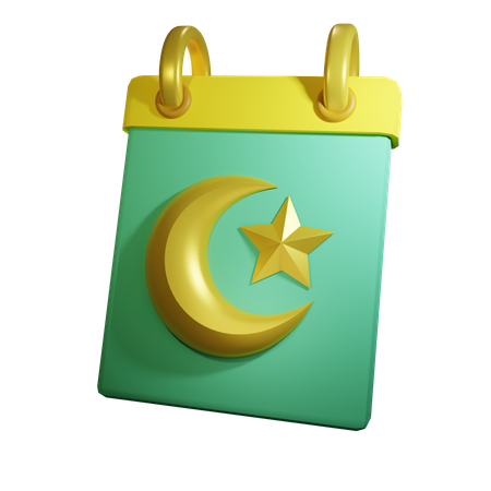 Ramadhan Calendar  3D Icon
