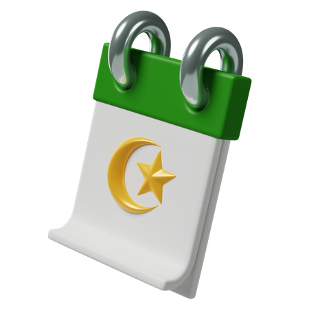 Ramadhan calendar 3D Icon