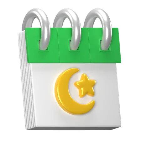 Ramadhan Calendar 3D Icon
