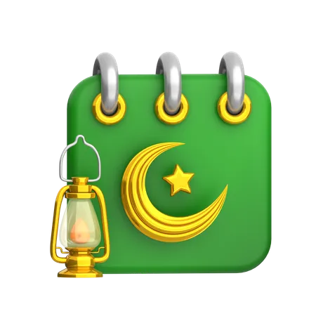 Ramadhan calender  3D Icon