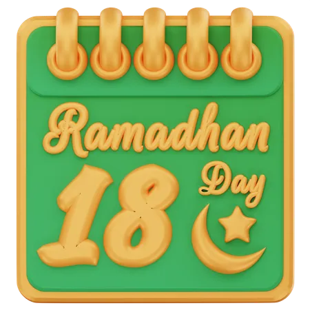 Ramadhan day 18  3D Icon