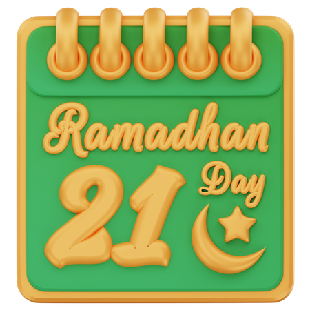 Ramadhan day 21  3D Icon