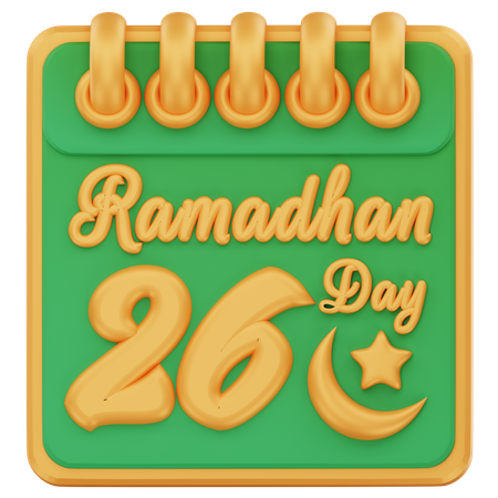 Ramadhan day 26  3D Icon