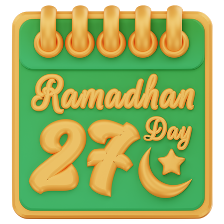 Ramadhan day 27  3D Icon