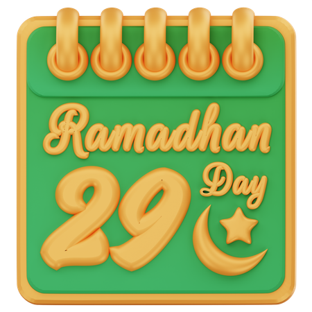 Ramadhan day 29  3D Icon