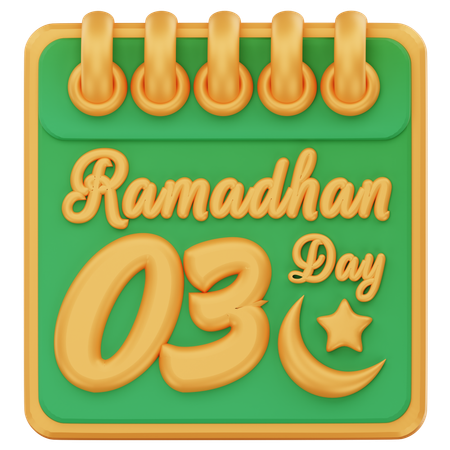 Ramadhan day 3  3D Icon