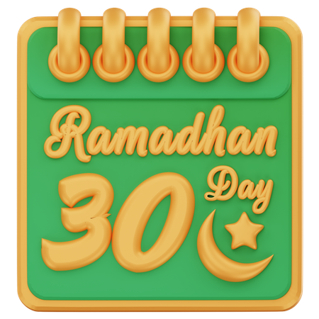 Ramadhan day 30  3D Icon