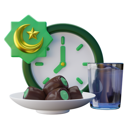 Ramadhan Iftar Food  3D Icon