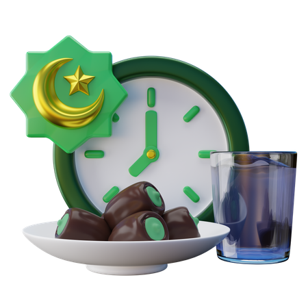 Ramadhan Iftar Food  3D Icon