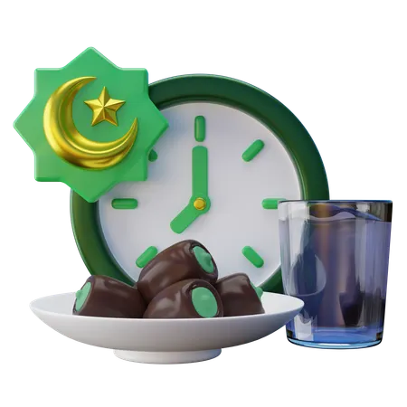 Ramadhan Iftar Food  3D Icon