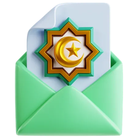 Ramadhan Invitation 3 D Icon 3D Icon