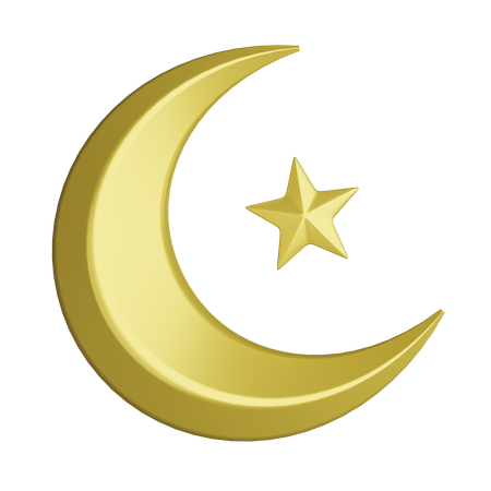 Ramadhan Moon  3D Icon
