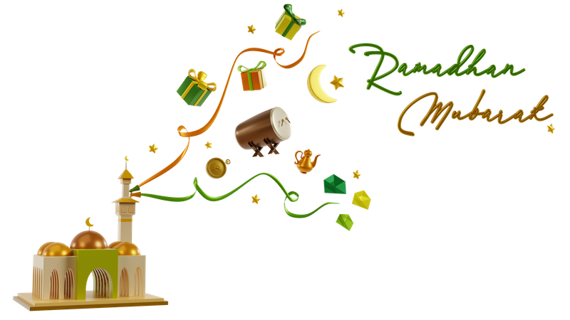 Ramadhan Mubarak  3D Icon