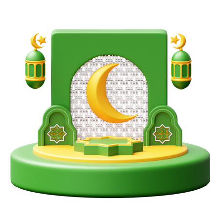 Pódio do Ramadã  3D Icon