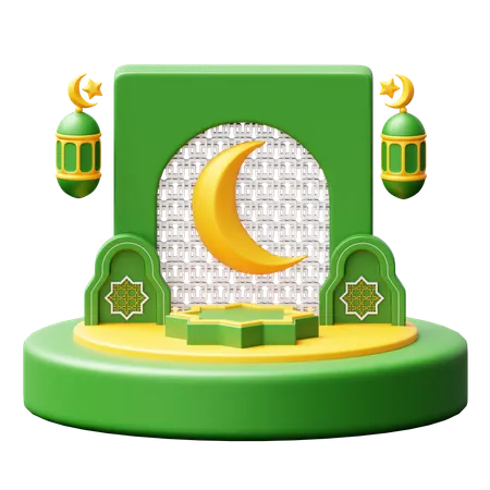 Pódio do Ramadã  3D Icon