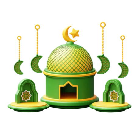 Pódio do Ramadã  3D Icon