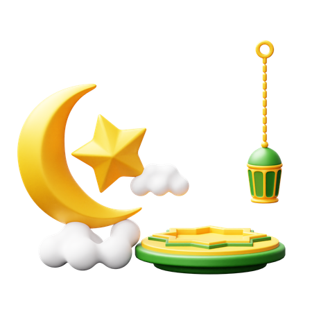 Pódio do Ramadã  3D Icon