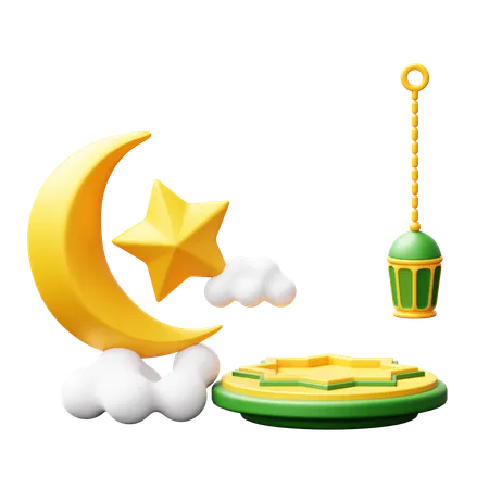 Pódio do Ramadã  3D Icon