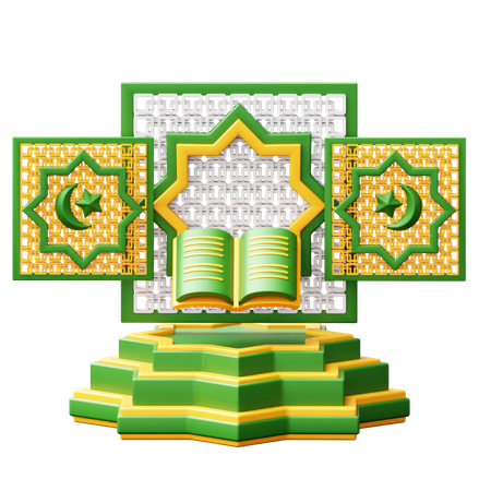 Pódio do Ramadã  3D Icon