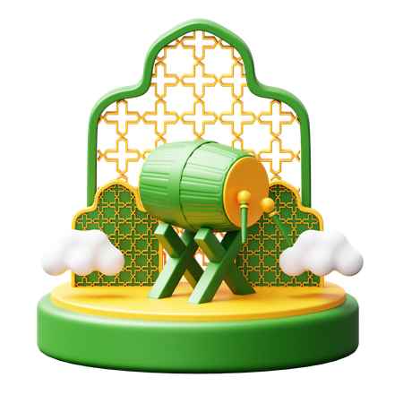 Pódio do Ramadã  3D Icon