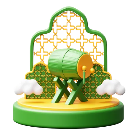 Pódio do Ramadã  3D Icon