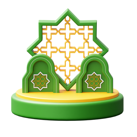 Pódio do Ramadã  3D Icon