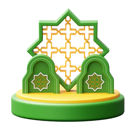 Pódio do Ramadã  3D Icon