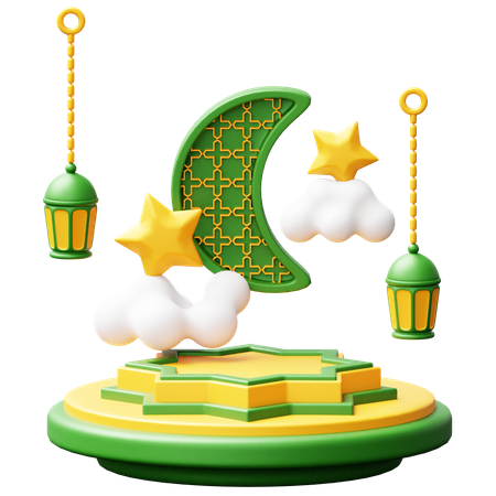 Pódio do Ramadã  3D Icon