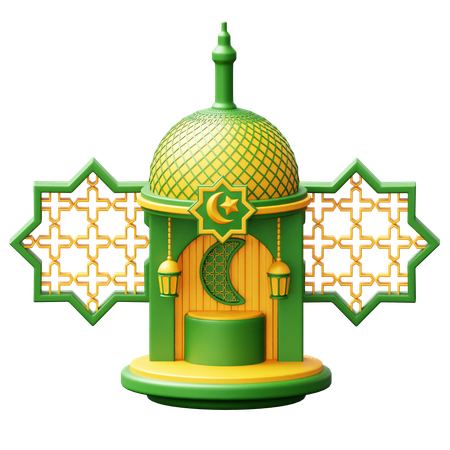 Ramadhan Podium  3D Icon