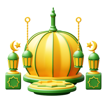 Ramadhan Podium  3D Icon