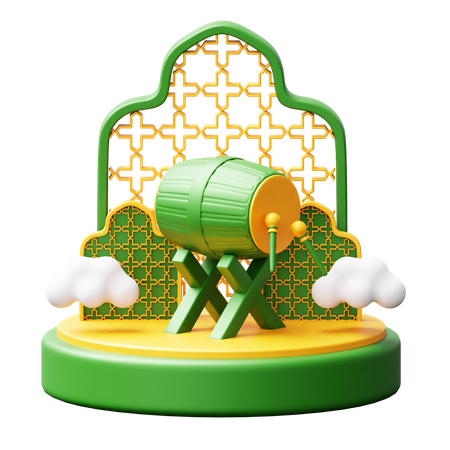 Ramadhan Podium  3D Icon