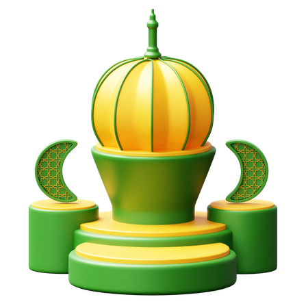 Ramadhan Podium  3D Icon