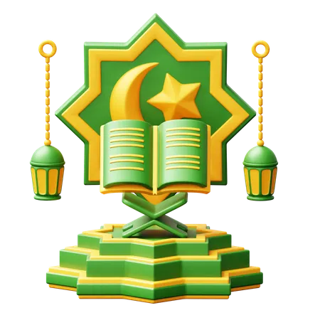 Ramadhan Podium  3D Icon