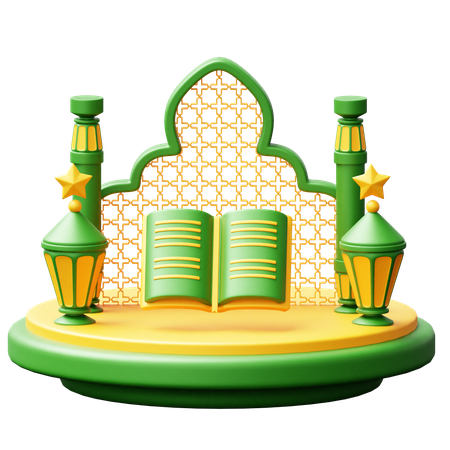 Ramadhan Podium  3D Icon