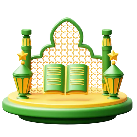 Ramadhan Podium  3D Icon