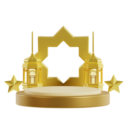 Ramadhan Podium  3D Icon