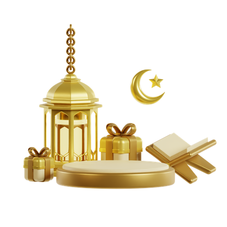 Ramadhan Podium  3D Icon