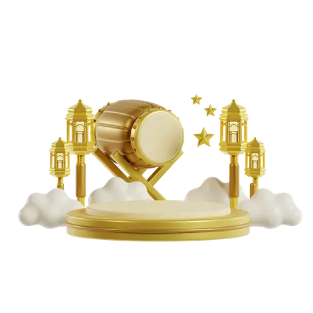 Ramadhan Podium  3D Icon