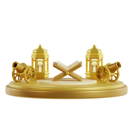 Ramadhan Podium  3D Icon